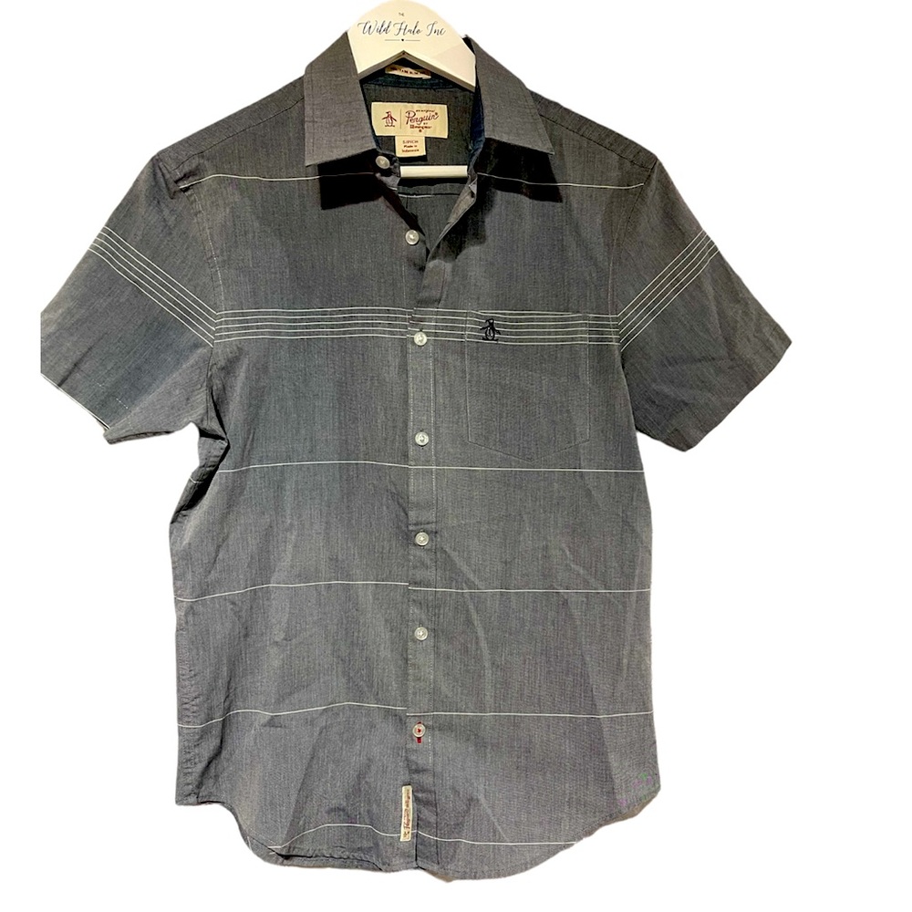 Original Penguin Gray Heritage Slim Fit Small